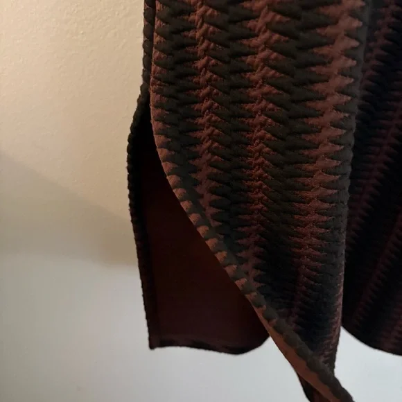 NWT Anthropologie Maeve Meridian Midi Dress Brown & Black Size Small - Picture 7 of 14